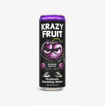Savage Grape Prebiotic Sparkling Water 12 Pack