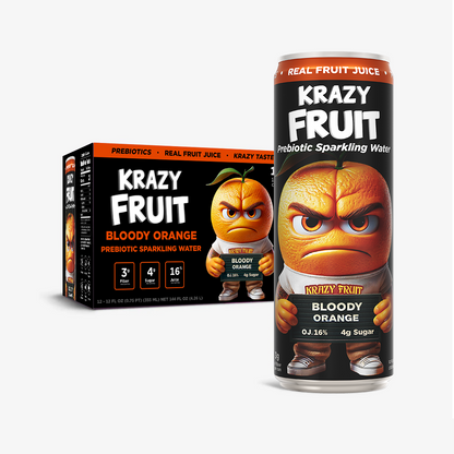 Bloody Orange Prebiotic Sparkling Water 12 Pack