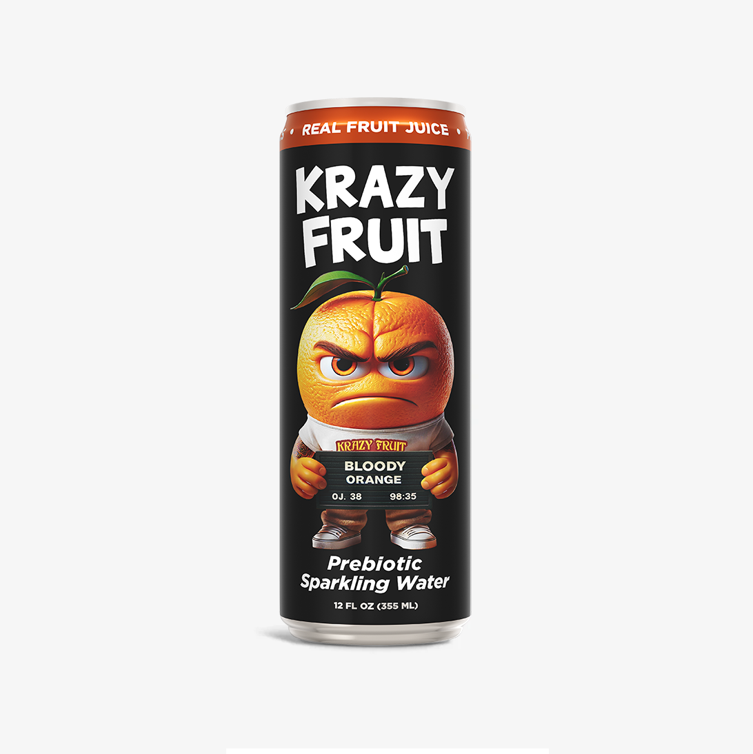 Bloody Orange Prebiotic Sparkling Water 12 Pack