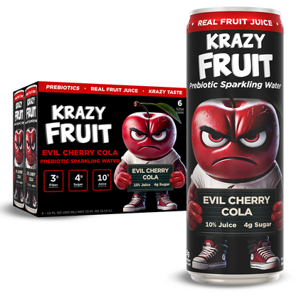 Evil Cherry Cola Prebiotic Sparkling Water 12 Pack