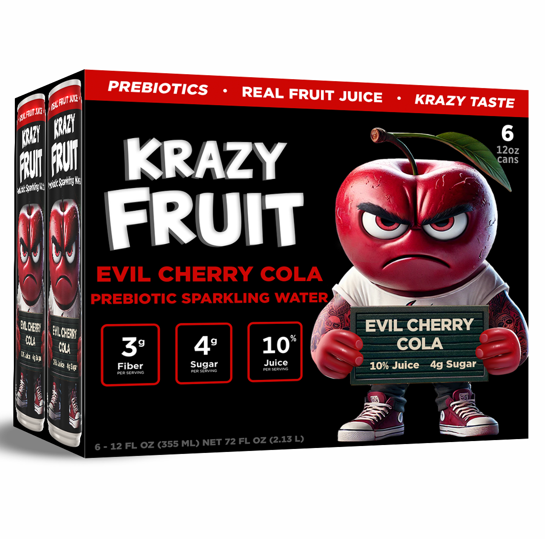 Evil Cherry Cola Prebiotic Sparkling Water 12 Pack
