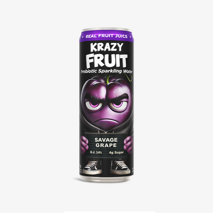 Savage Grape Prebiotic Sparkling Water 12 Pack