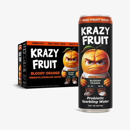 Bloody Orange Prebiotic Sparkling Water 12 Pack